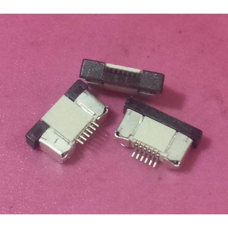 0.5mm-6PIN-ZIF-SMT-FPC-Connector