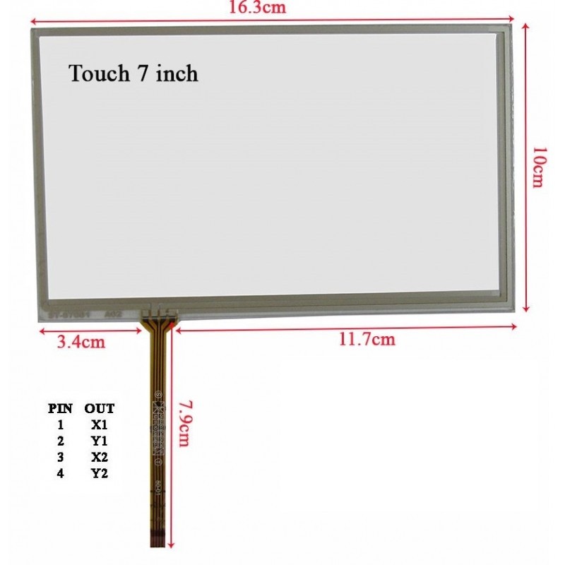 Touch 7.0inch 4PIN